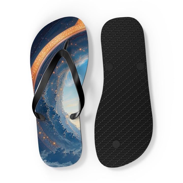 Cosmic Gateway Odyssey - Flip Flops - Shoes - g(0D·IO) - XL - Black sole -