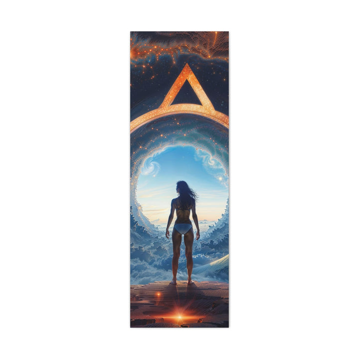 Cosmic Gateway Odyssey - Matte Canvas Print 1.25" - Canvas - g(0D·IO) - 16" x 48" (Vertical) - 1.25" -