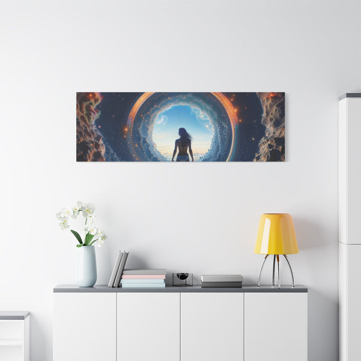 Cosmic Gateway Odyssey - Matte Canvas Print 1.25" - Canvas - g(0D·IO) - 36" x 36" - 1.25" -