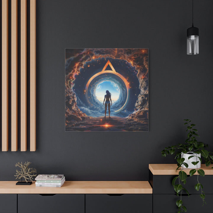 Cosmic Gateway Odyssey - Matte Canvas Print 1.25" - Canvas - g(0D·IO) - 36" x 36" - 1.25" -