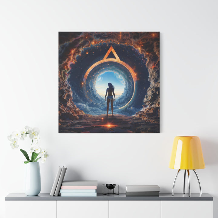 Cosmic Gateway Odyssey - Matte Canvas Print 1.25" - Canvas - g(0D·IO) - 36" x 36" - 1.25" -