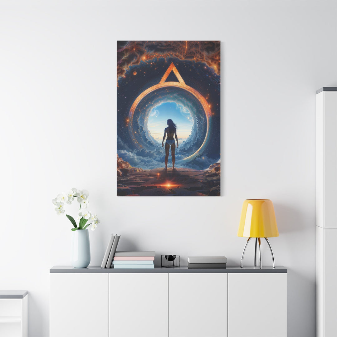 Cosmic Gateway Odyssey - Matte Canvas Print 1.25" - Canvas - g(0D·IO) - 36" x 36" - 1.25" -