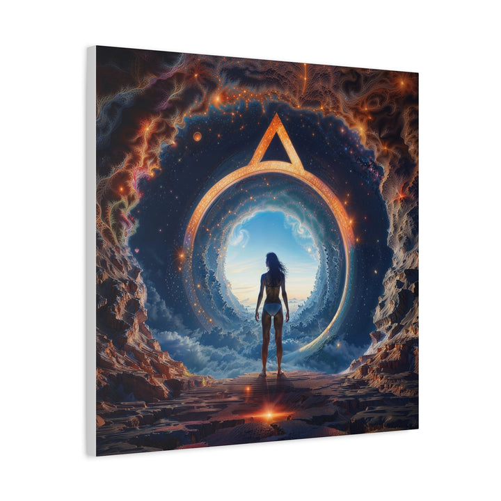 Cosmic Gateway Odyssey - Matte Canvas Print 1.25" - Canvas - g(0D·IO) - 36" x 36" - 1.25" -