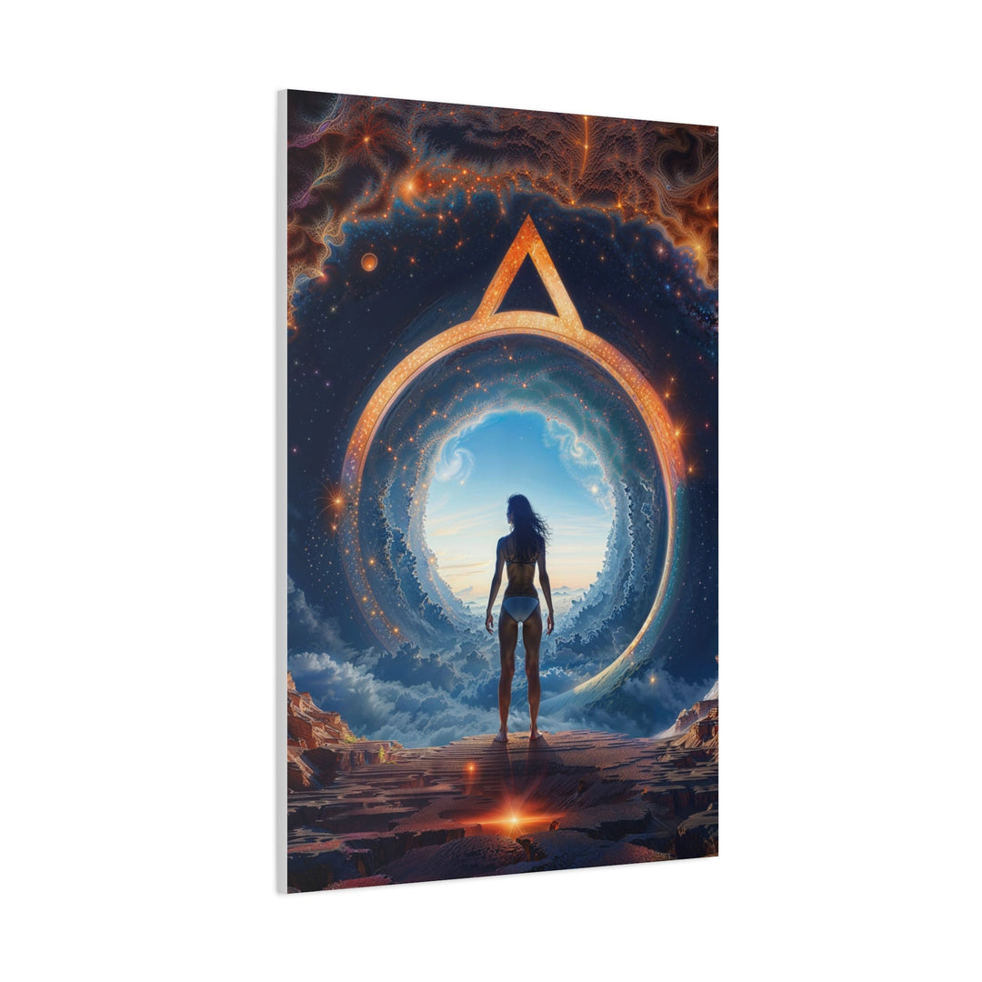 Cosmic Gateway Odyssey - Matte Canvas Print 1.25" - Canvas - g(0D·IO) - 36" x 36" - 1.25" -