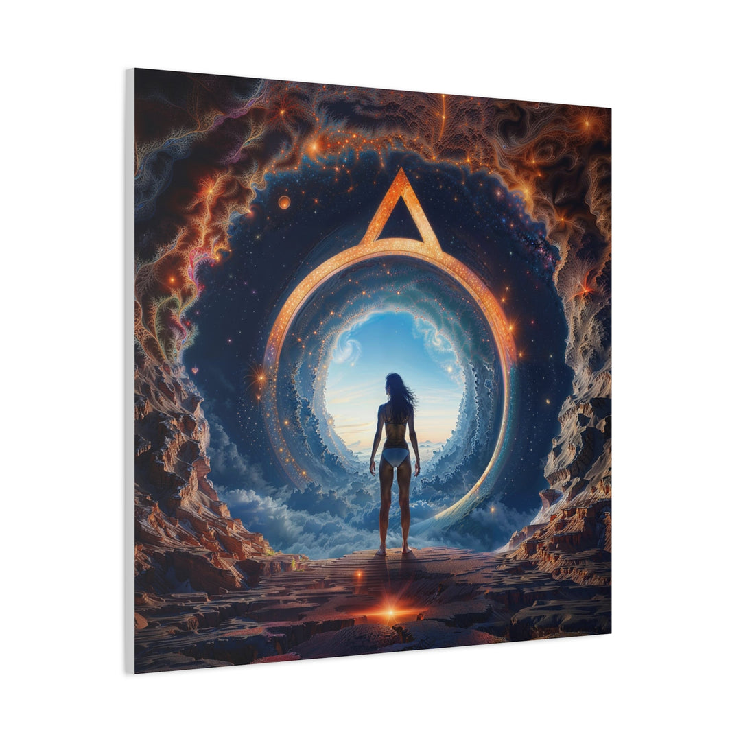 Cosmic Gateway Odyssey - Matte Canvas Print 1.25" - Canvas - g(0D·IO) - 36" x 36" - 1.25" -