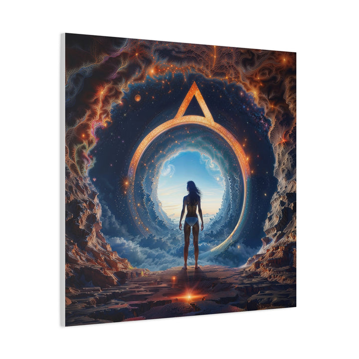 Cosmic Gateway Odyssey - Matte Canvas Print 1.25" - Canvas - g(0D·IO) - 36" x 36" - 1.25" -