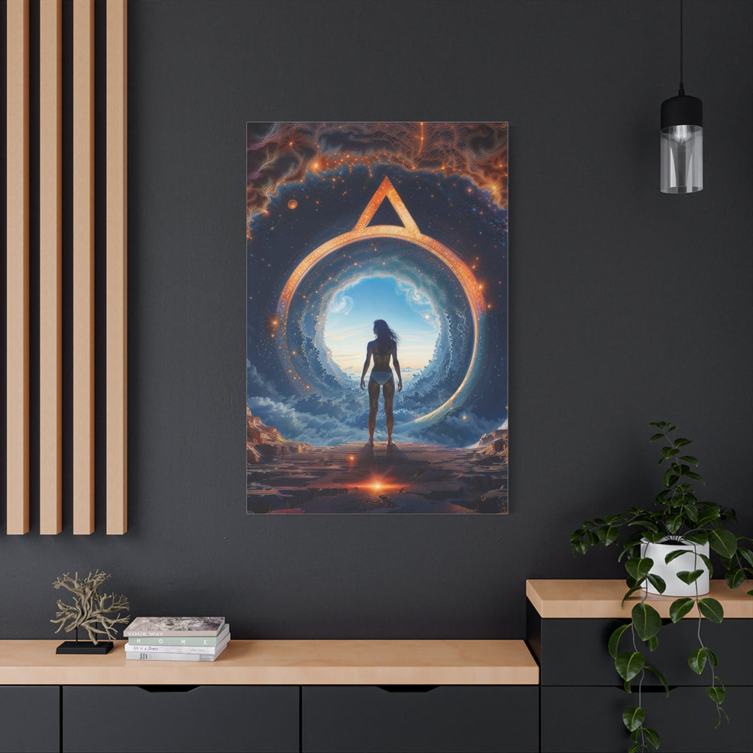 Cosmic Gateway Odyssey - Matte Canvas Print 1.25" - Canvas - g(0D·IO) - 36" x 36" - 1.25" -