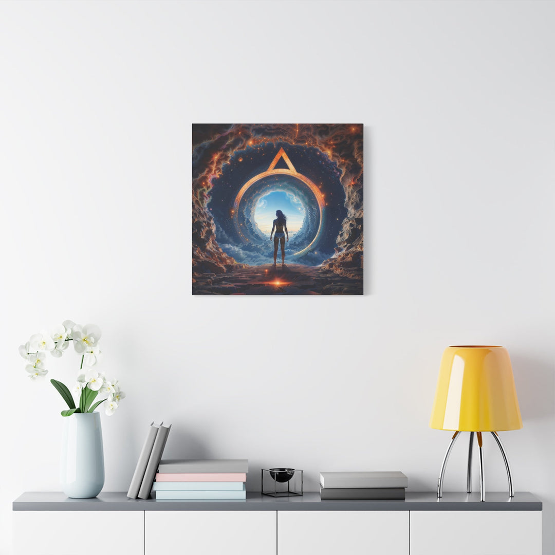 Cosmic Gateway Odyssey - Matte Canvas Print 1.25" - Canvas - g(0D·IO) - 36" x 36" - 1.25" -