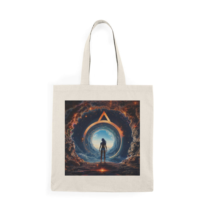 Cosmic Gateway Odyssey - Natural Tote Bag - Bags - g(0D·IO) - 15" x 16" - Natural -