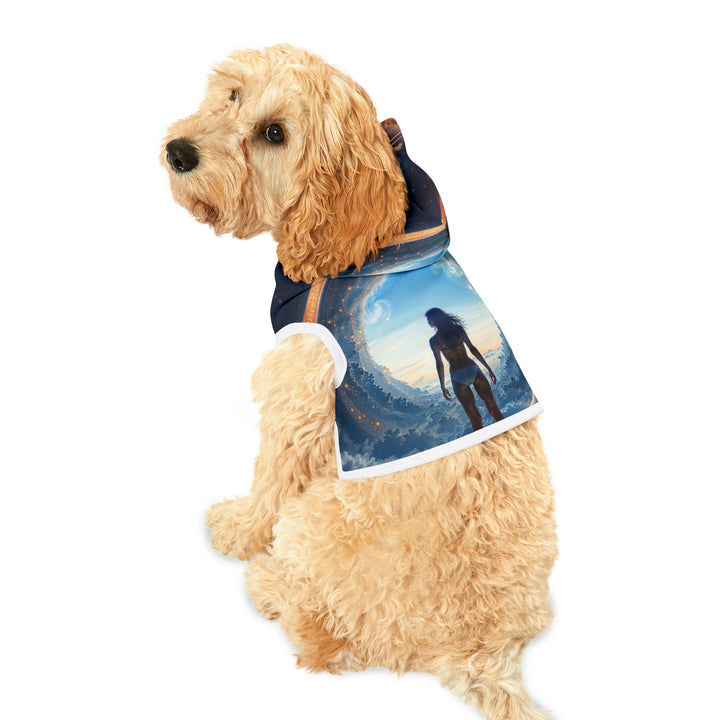 Cosmic Gateway Odyssey - Pet Hoodie - Pets - g(0D·IO) - XXS - Black Rib -