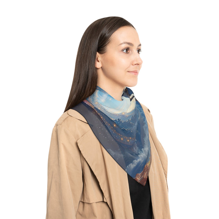 Cosmic Gateway Odyssey - Poly Scarf - Accessories - g(0D·IO) - Poly chiffon - 50" × 50" -