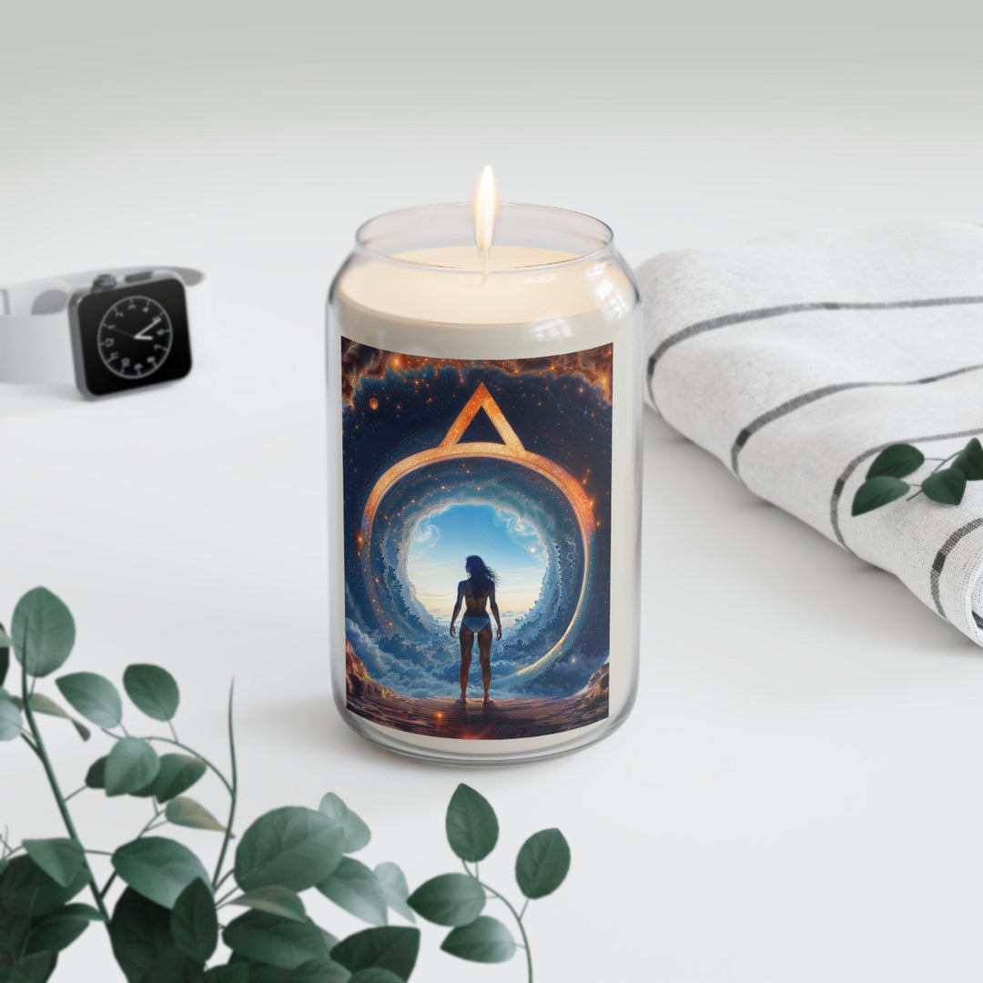 Cosmic Gateway Odyssey - Scented Candle - Home Decor - g(0D·IO) - Vanilla Bean - 13.75oz -