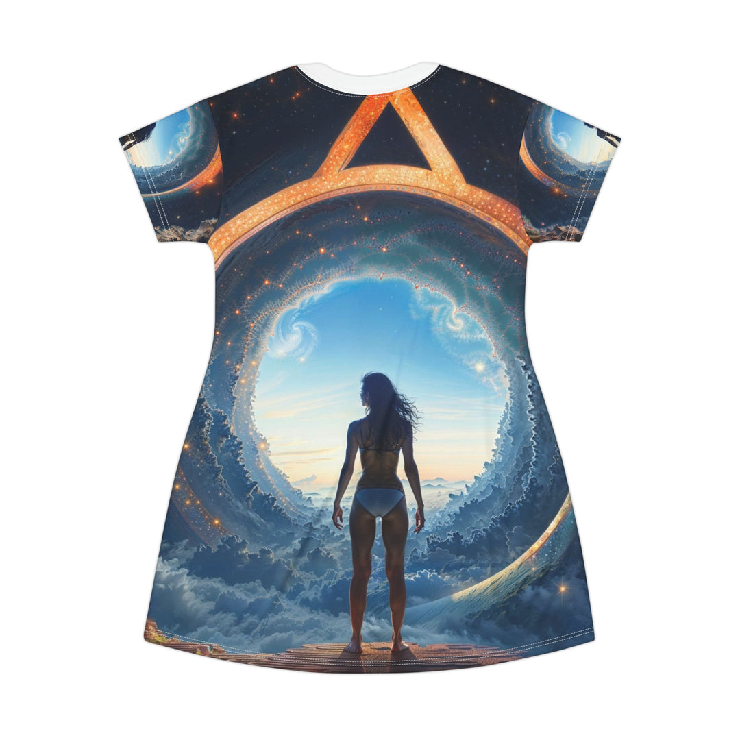 Cosmic Gateway Odyssey - T-Shirt Dress - All Over Prints - g(0D·IO) - XS - -