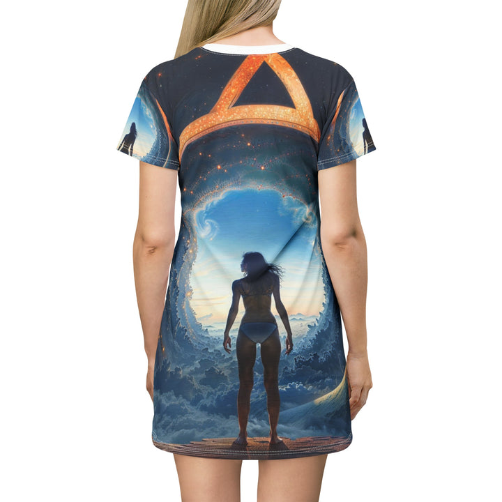 Cosmic Gateway Odyssey - T-Shirt Dress - All Over Prints - g(0D·IO) - XS - -