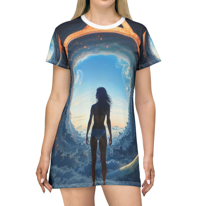 Cosmic Gateway Odyssey - T-Shirt Dress - All Over Prints - g(0D·IO) - XS - -