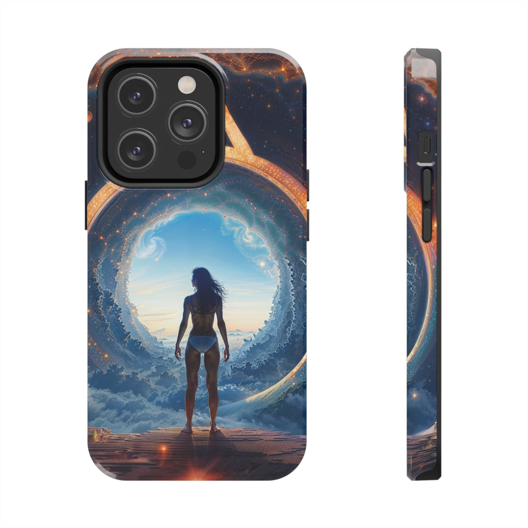 Cosmic Gateway Odyssey - Tough Phone Case - Phone Case - g(0D·IO) - iPhone 14 Pro - -