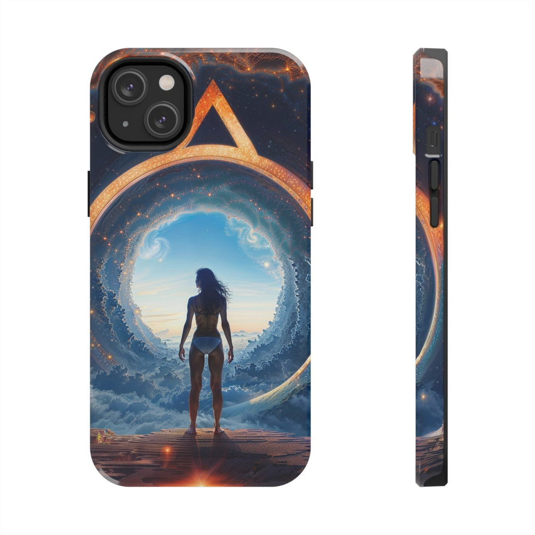 Cosmic Gateway Odyssey - Tough Phone Case - Phone Case - g(0D·IO) - iPhone 14 Plus - -