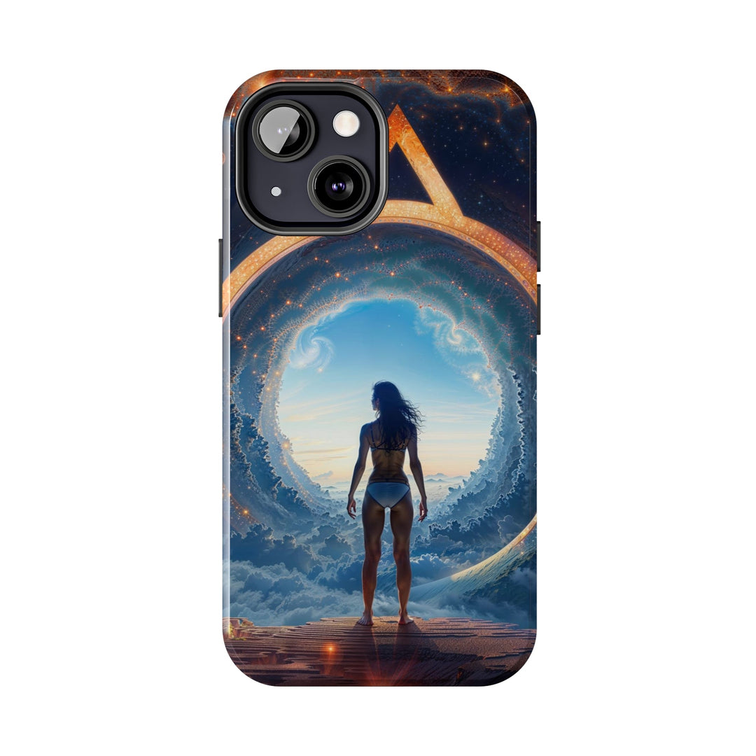 Cosmic Gateway Odyssey - Tough Phone Case - Phone Case - g(0D·IO) - iPhone 13 Mini - -