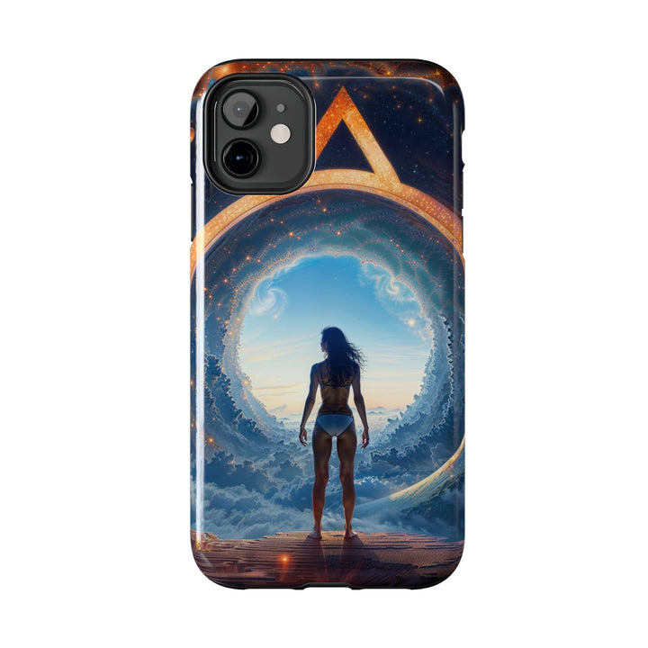 Cosmic Gateway Odyssey - Tough Phone Case - Phone Case - g(0D·IO) - iPhone 13 Mini - -