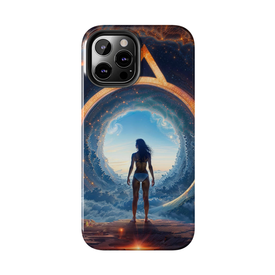 Cosmic Gateway Odyssey - Tough Phone Case - Phone Case - g(0D·IO) - iPhone 13 Mini - -