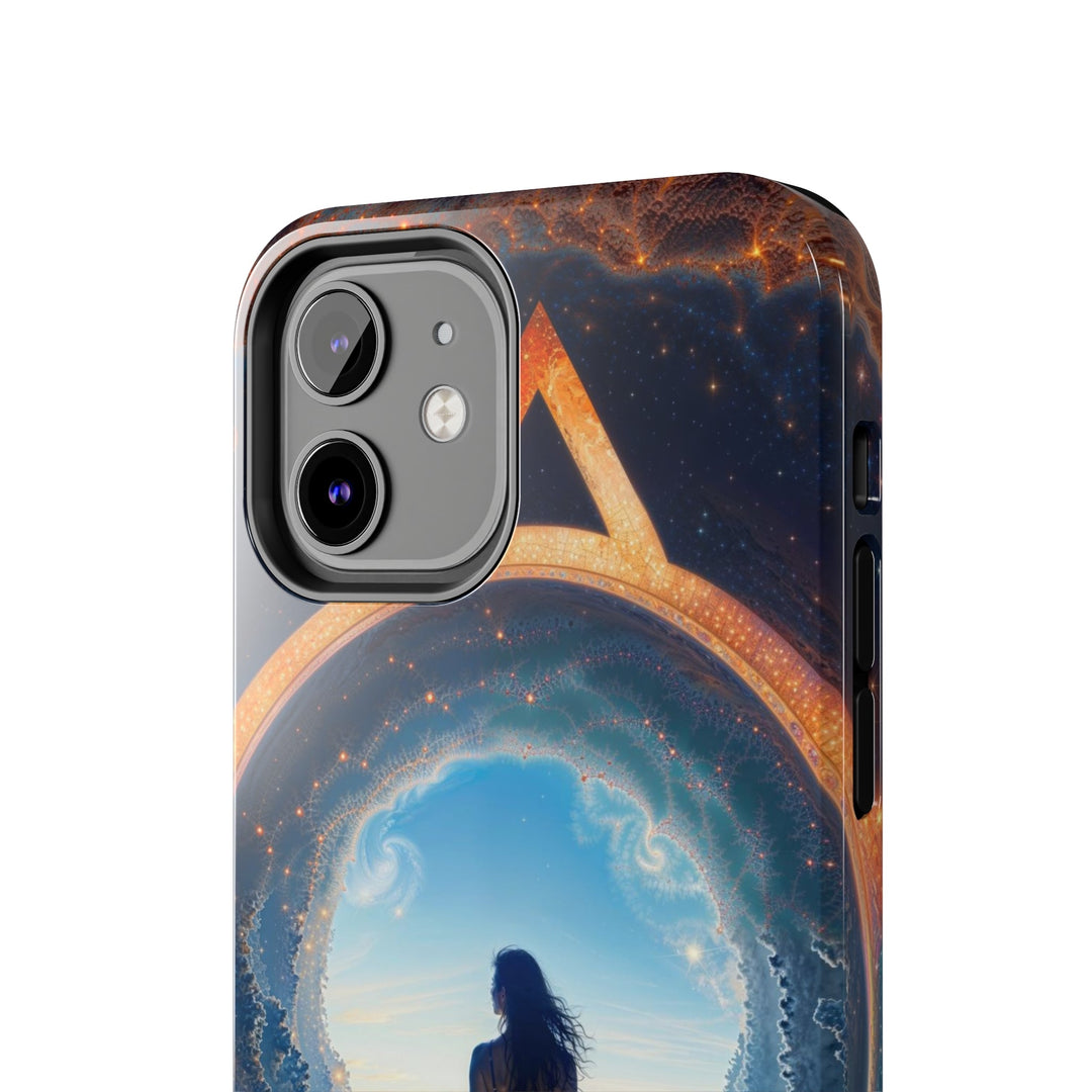 Cosmic Gateway Odyssey - Tough Phone Case - Phone Case - g(0D·IO) - iPhone 13 Mini - -