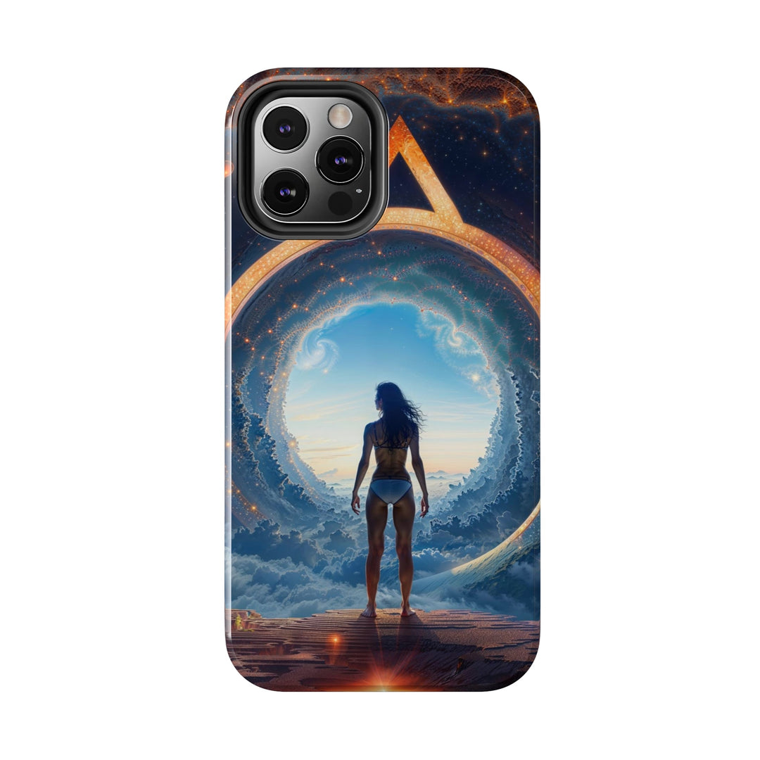 Cosmic Gateway Odyssey - Tough Phone Case - Phone Case - g(0D·IO) - iPhone 13 Mini - -