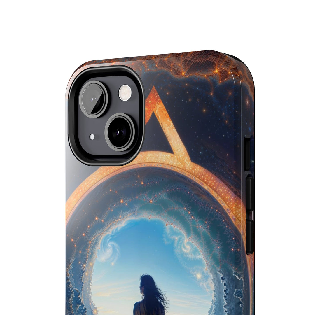 Cosmic Gateway Odyssey - Tough Phone Case - Phone Case - g(0D·IO) - iPhone 13 Mini - -