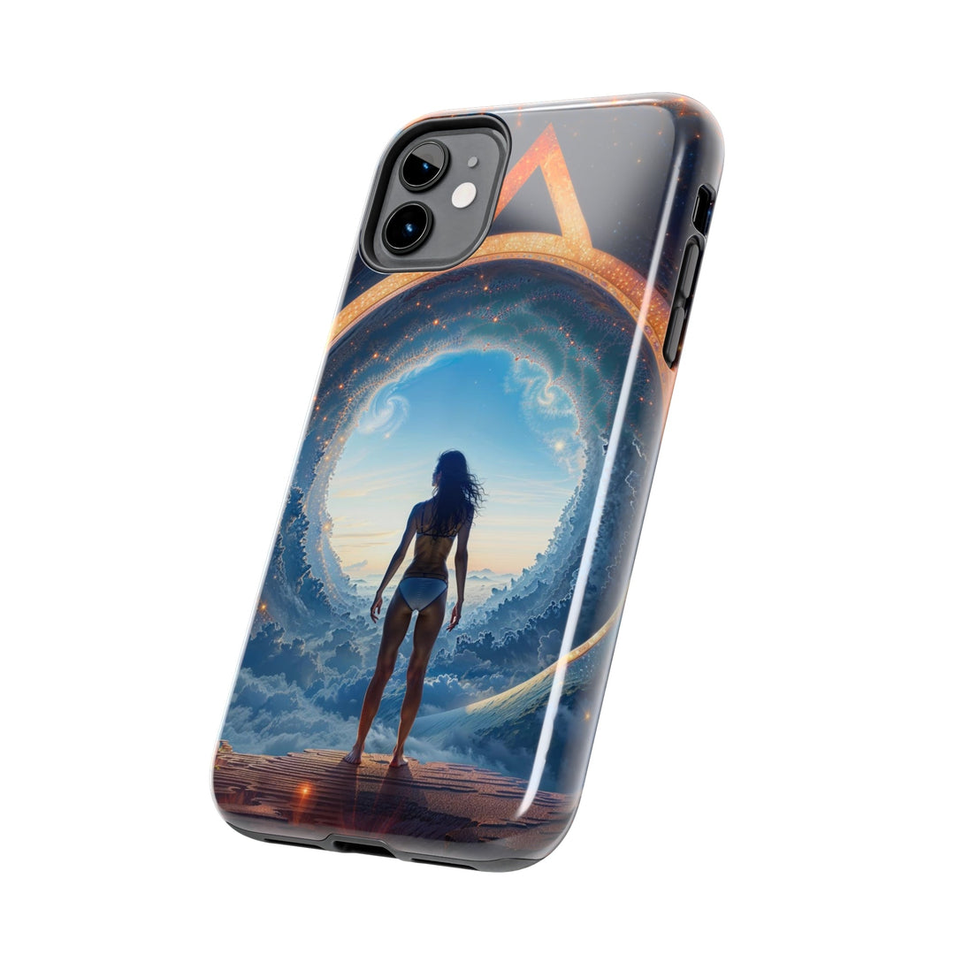 Cosmic Gateway Odyssey - Tough Phone Case - Phone Case - g(0D·IO) - iPhone 13 Mini - -