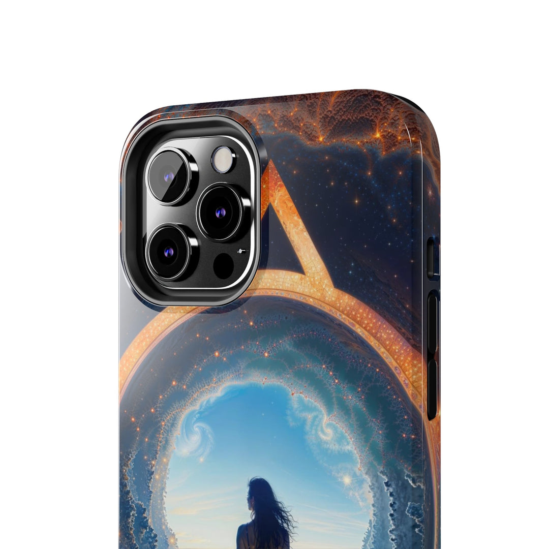 Cosmic Gateway Odyssey - Tough Phone Case - Phone Case - g(0D·IO) - iPhone 13 Mini - -