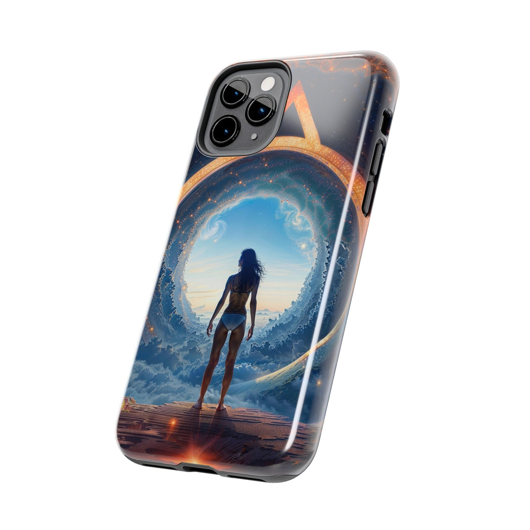 Cosmic Gateway Odyssey - Tough Phone Case - Phone Case - g(0D·IO) - iPhone 13 Mini - -