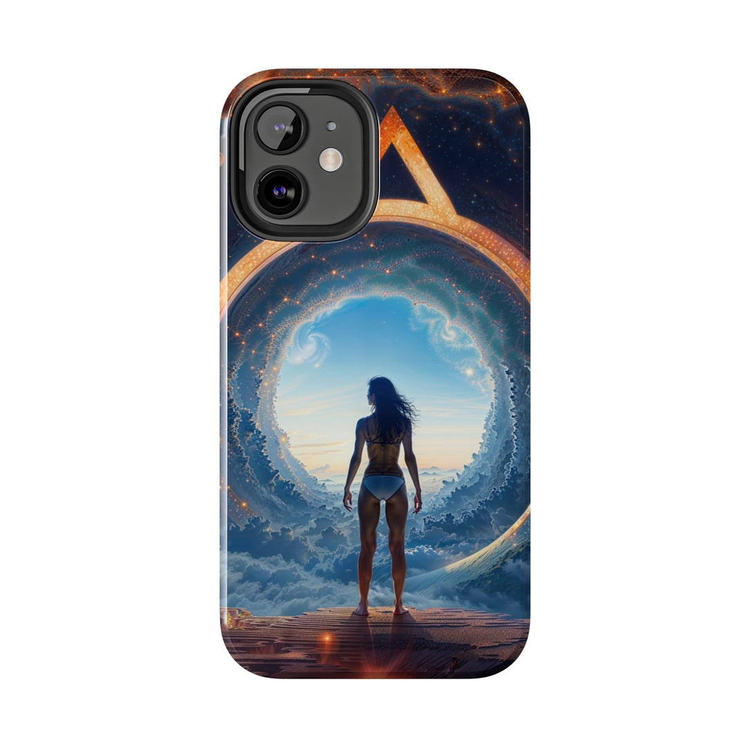 Cosmic Gateway Odyssey - Tough Phone Case - Phone Case - g(0D·IO) - iPhone 13 Mini - -