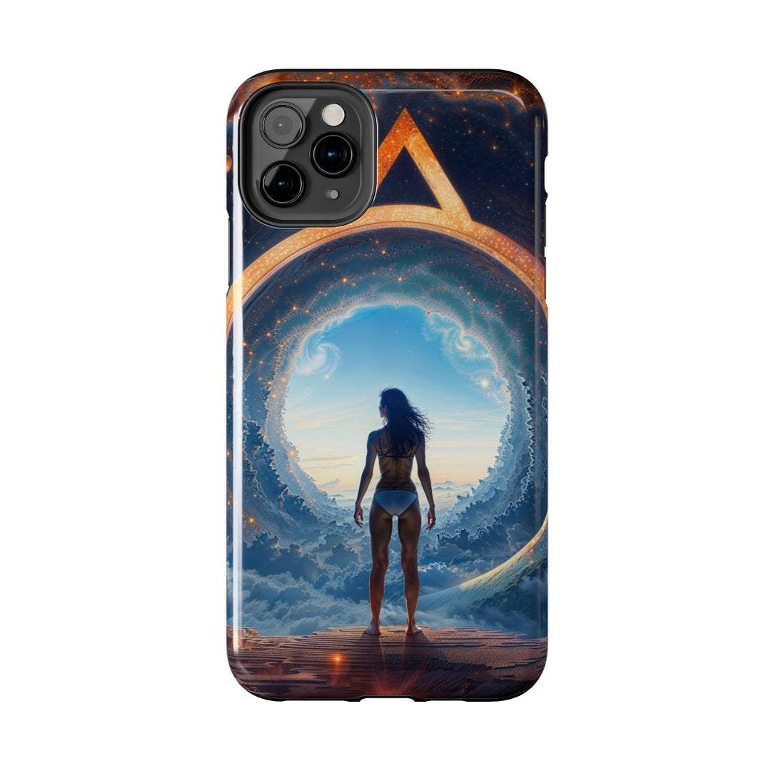 Cosmic Gateway Odyssey - Tough Phone Case - Phone Case - g(0D·IO) - iPhone 13 Mini - -