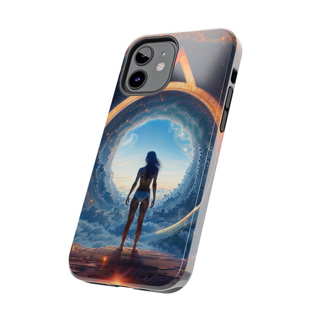 Cosmic Gateway Odyssey - Tough Phone Case - Phone Case - g(0D·IO) - iPhone 13 Mini - -