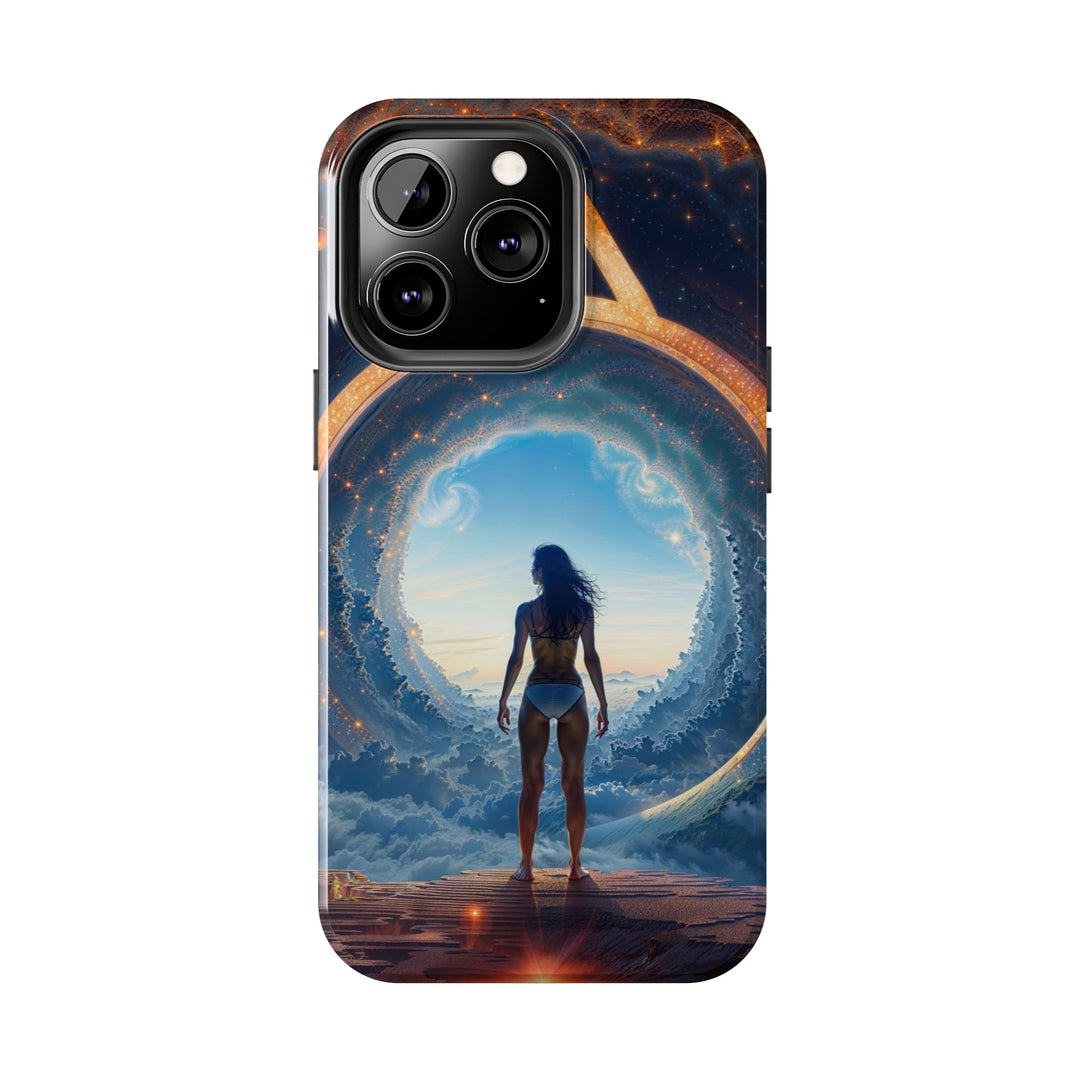 Cosmic Gateway Odyssey - Tough Phone Case - Phone Case - g(0D·IO) - iPhone 13 Mini - -