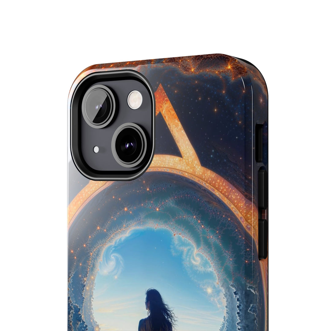 Cosmic Gateway Odyssey - Tough Phone Case - Phone Case - g(0D·IO) - iPhone 13 Mini - -