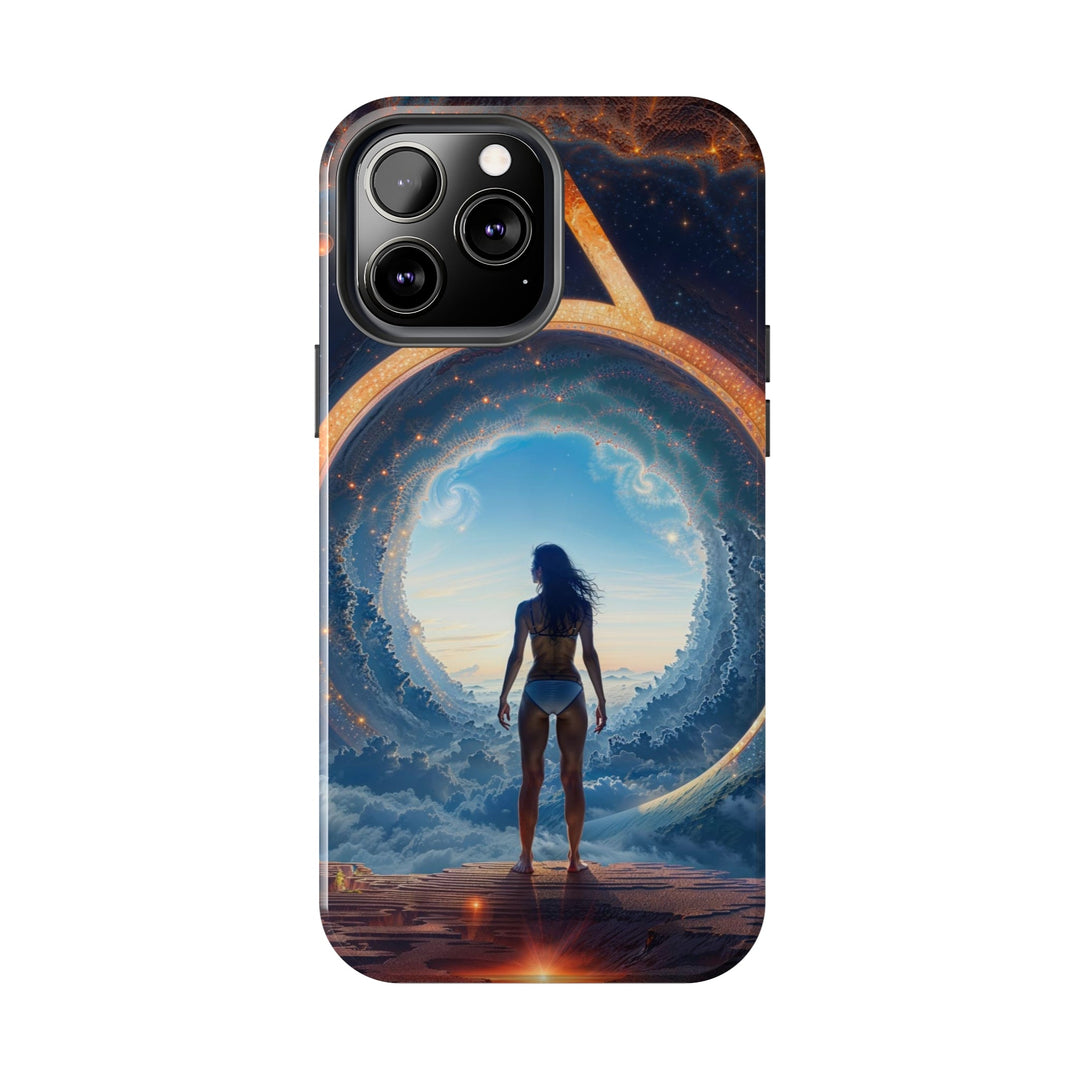 Cosmic Gateway Odyssey - Tough Phone Case - Phone Case - g(0D·IO) - iPhone 13 Mini - -