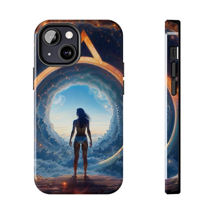 Cosmic Gateway Odyssey - Tough Phone Case - Phone Case - g(0D·IO) - iPhone 13 Mini - -