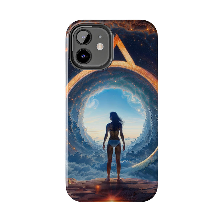 Cosmic Gateway Odyssey - Tough Phone Case - Phone Case - g(0D·IO) - iPhone 13 Mini - -