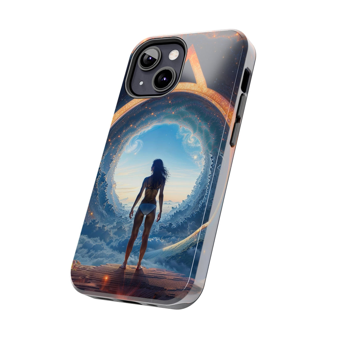 Cosmic Gateway Odyssey - Tough Phone Case - Phone Case - g(0D·IO) - iPhone 13 Mini - -