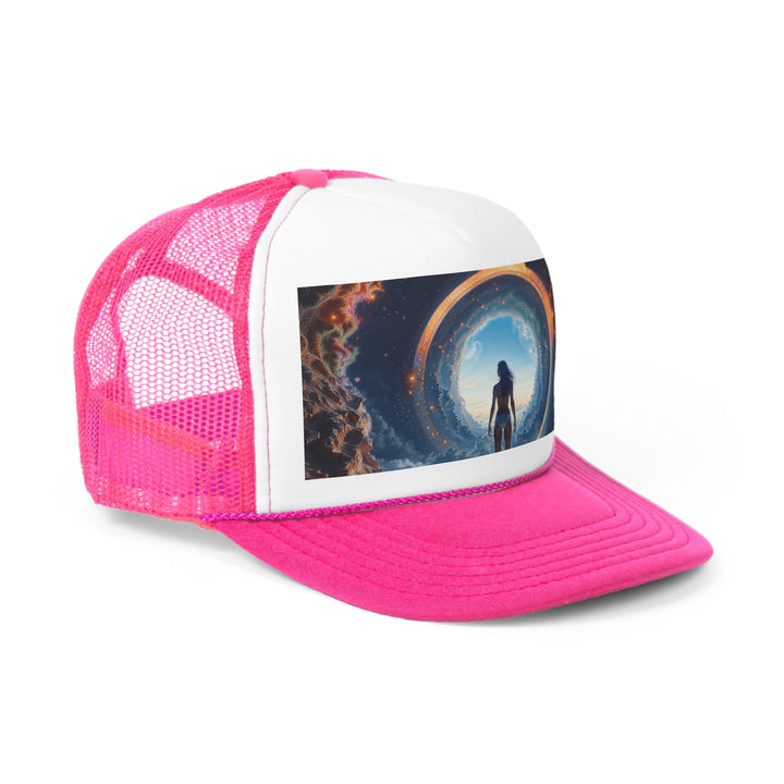 Cosmic Gateway Odyssey - Trucker Hat - Hats - g(0D·IO) - Pink - One size -