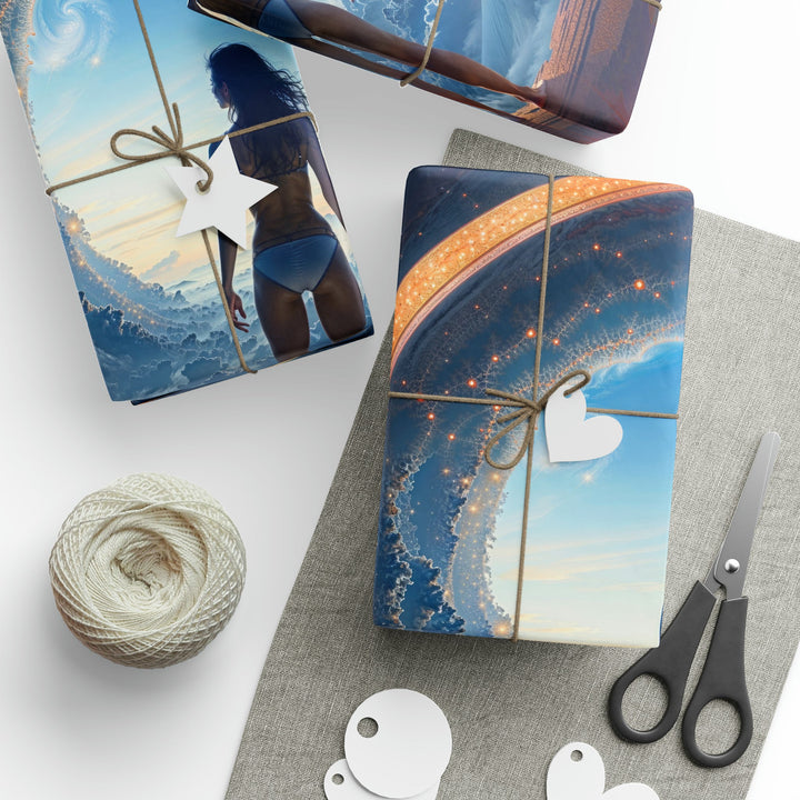 Cosmic Gateway Odyssey - Wrapping Paper - Home Decor - g(0D·IO) - 30" x 180" - Matte -