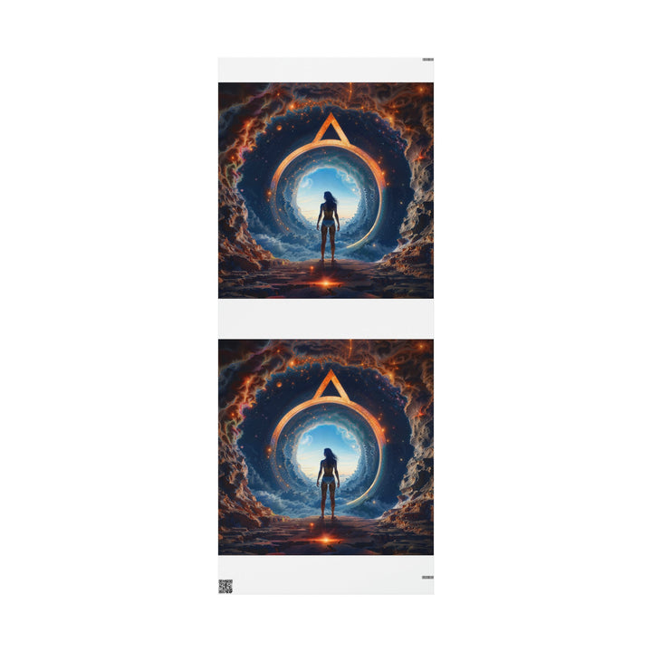 Cosmic Gateway Odyssey - Wrapping Paper - Home Decor - g(0D·IO) - 30'' x 72'' - Matte -