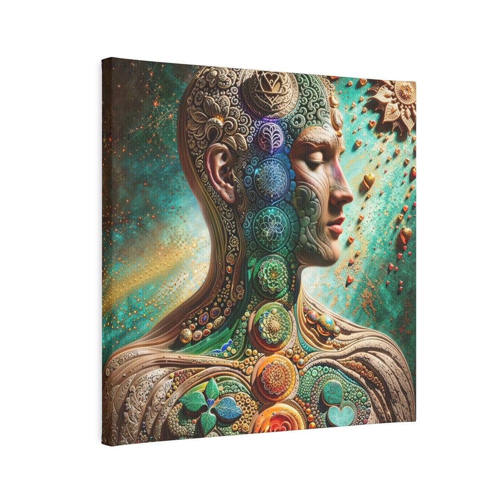 Cosmic Harmonious Reflections - Canvas Photo Tile - Canvas - g(0D·IO) - 8" x 8" (Square) - 0.5" -