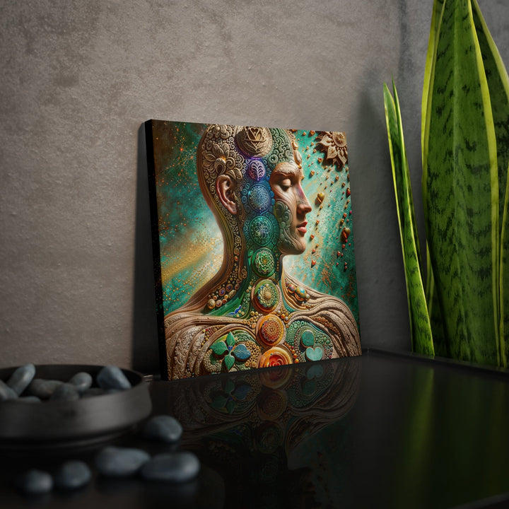 Cosmic Harmonious Reflections - Canvas Photo Tile - Canvas - g(0D·IO) - 8" x 8" (Square) - 0.5" -