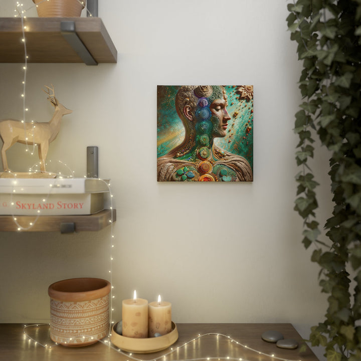 Cosmic Harmonious Reflections - Canvas Photo Tile - Canvas - g(0D·IO) - 8" x 8" (Square) - 0.5" -