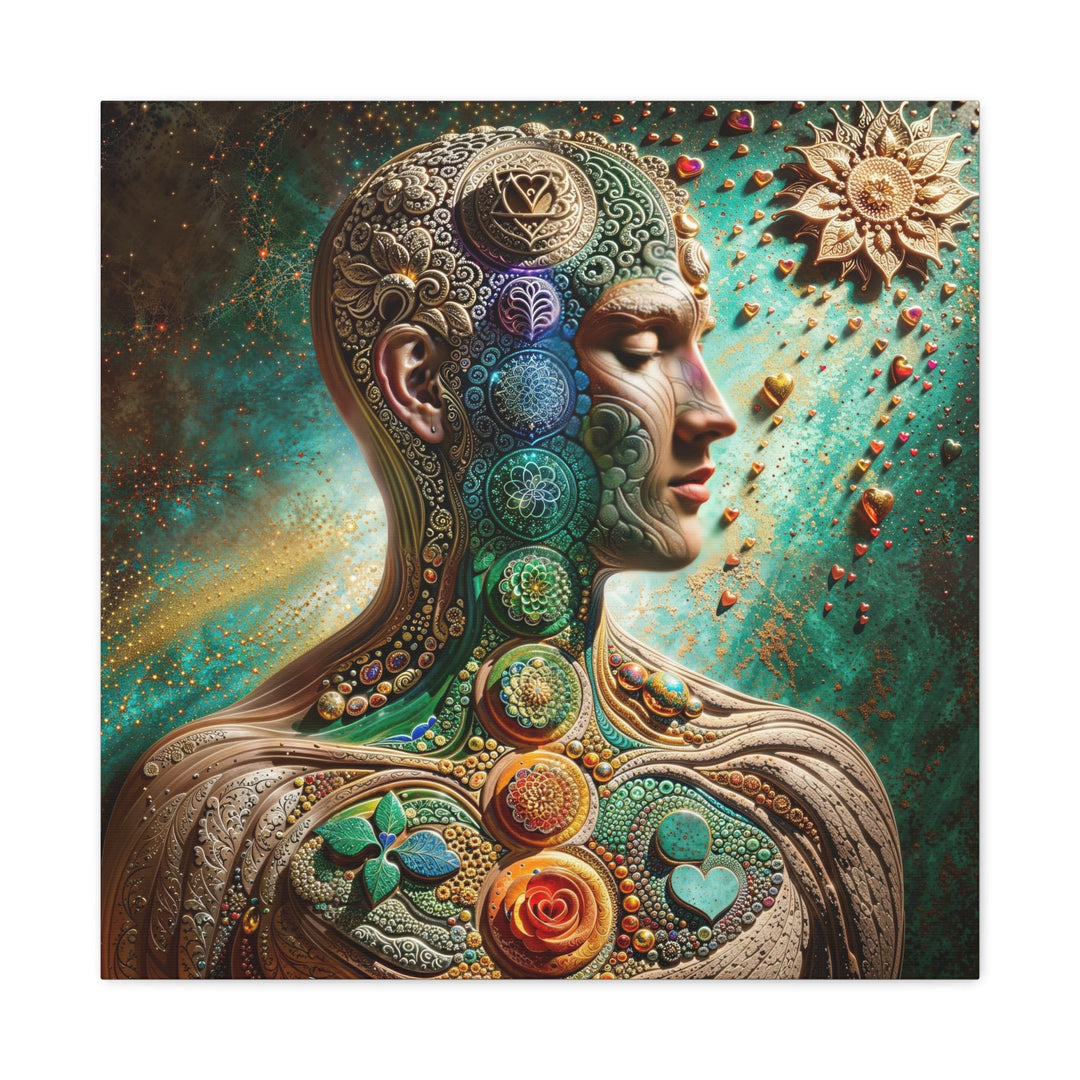 Cosmic Harmonious Reflections - Matte Canvas Print 1.25" - Canvas - g(0D·IO) - 24″ x 24″ - 1.25" -