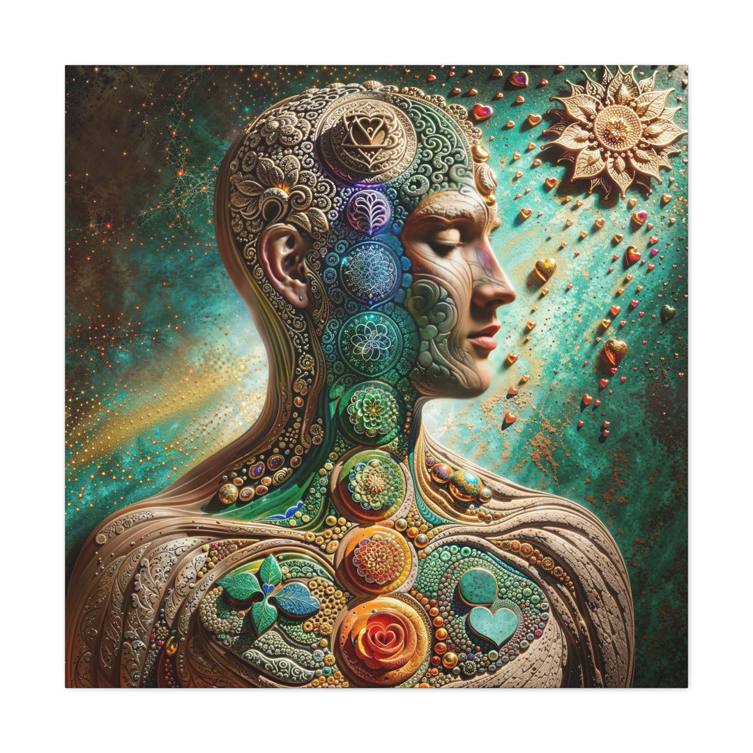 Cosmic Harmonious Reflections - Matte Canvas Print 1.25" - Canvas - g(0D·IO) - 36" x 36" - 1.25" -