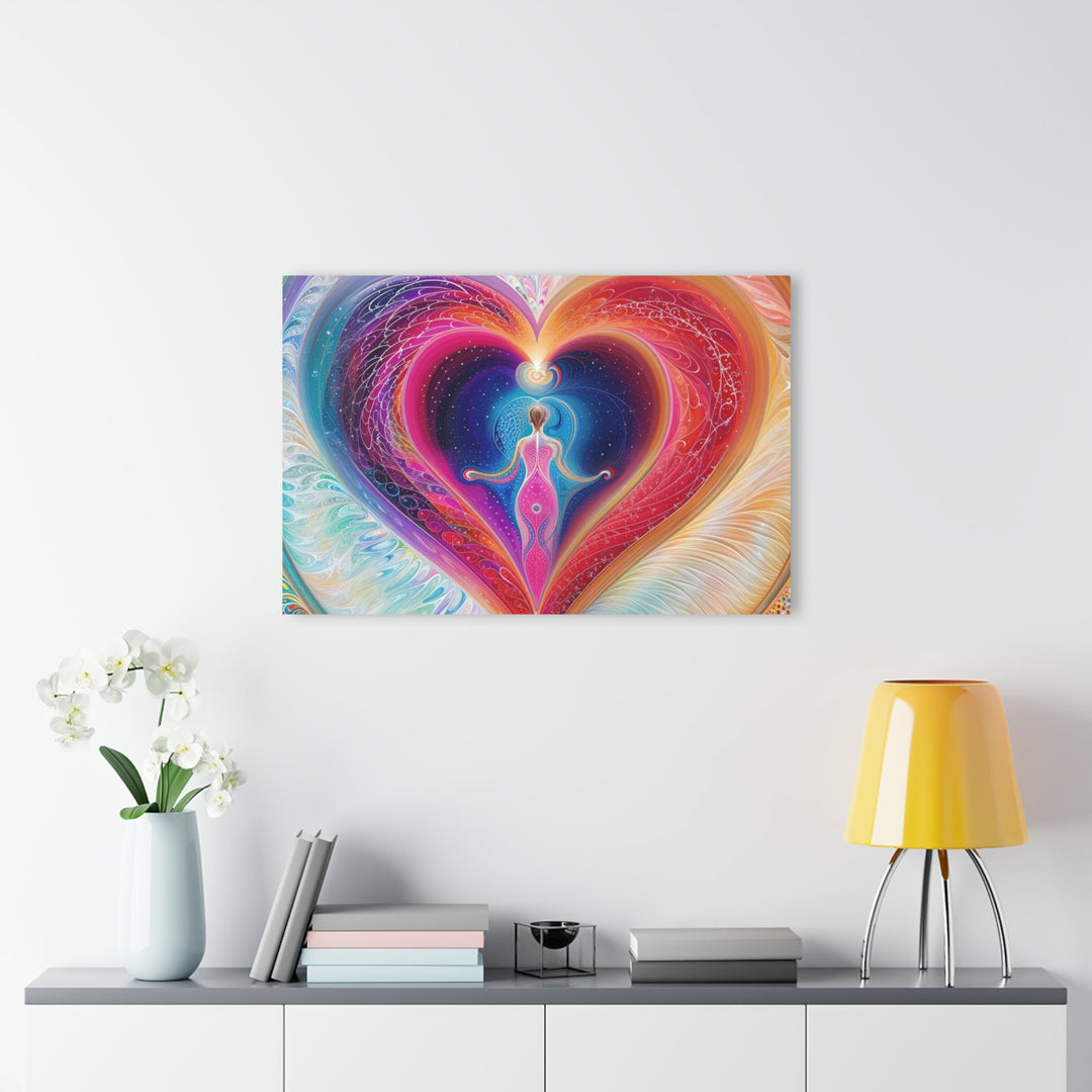 Cosmic Heart Embrace - Acrylic Prints (French Cleat Hanging) - Home Decor - g(0D·IO) - 24" x 36" (Vertical) - 0.25'' -