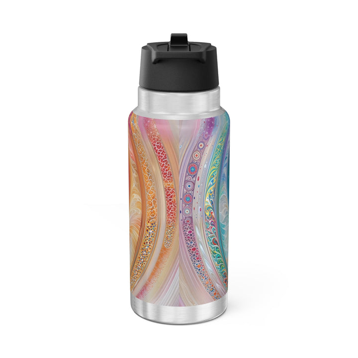 Cosmic Heart Embrace - Gator Tumbler 32oz - Mug - g(0D·IO) - Silver - 32oz -