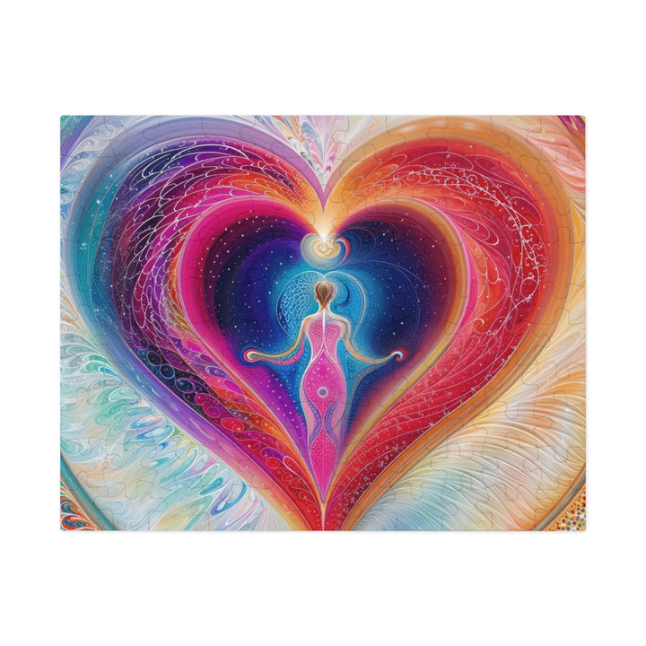 Cosmic Heart Embrace - Jigsaw Puzzle (100, 252, 500, 1000 pieces) - Puzzle - g(0D·IO) - 9.6" × 8" (110 pcs) - -